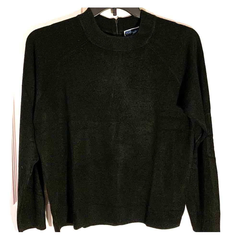 Mock turtleneck soft sweater